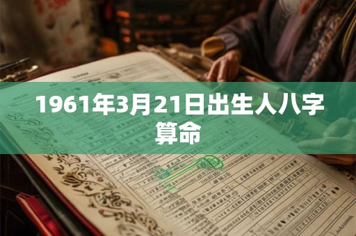 1961年3月21日出生人八字算命