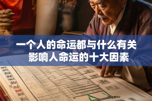 一个人的命运都与什么有关  影响人命运的十大因素