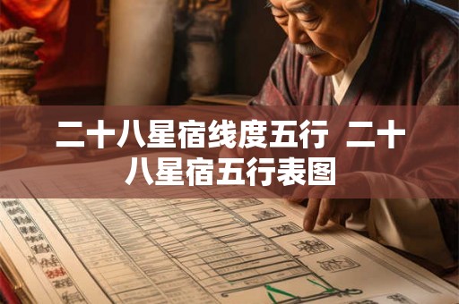 二十八星宿线度五行 二十八星宿五行表图 二十八星宿线度五行 二十八星宿五行表图