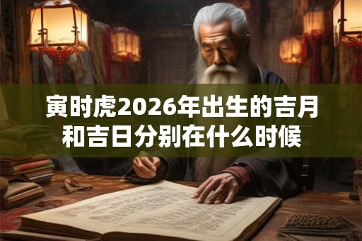 寅时虎2026年出生的吉月和吉日分别在什么时候 寅时虎2026年出生的吉月和吉日分别在什么时候