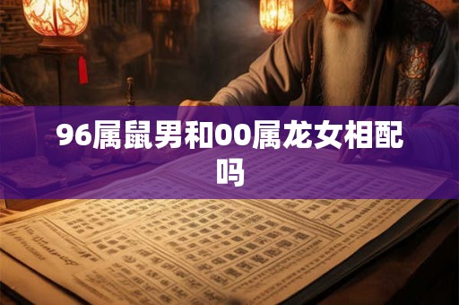 96属鼠男和00属龙女相配吗