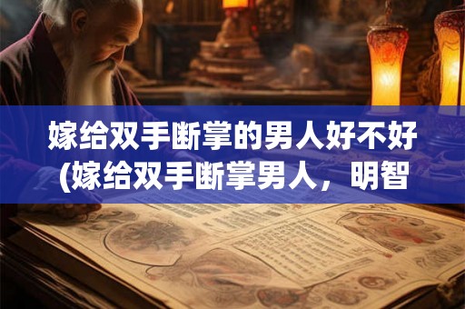 嫁给双手断掌的男人好不好(嫁给双手断掌男人，明智之选还是冒险之举？)