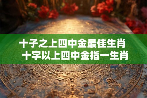 十子之上四中金最佳生肖  十字以上四中金指一生肖