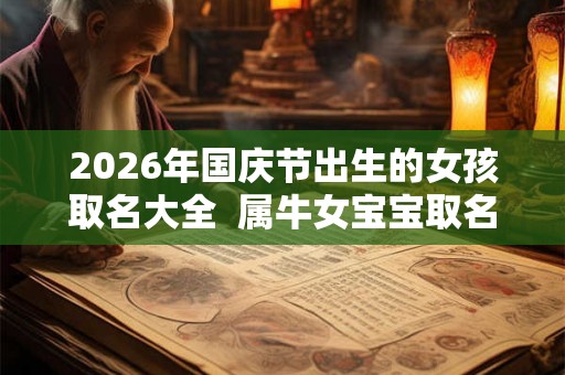 2026年国庆节出生的女孩取名大全  属牛女宝宝取名最佳字
