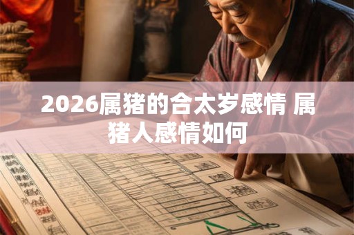2026属猪的合太岁感情 属猪人感情如何
