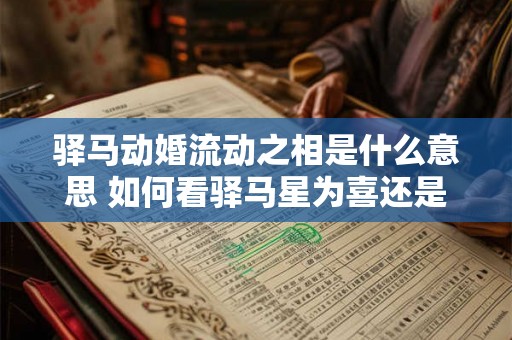 驿马动婚流动之相是什么意思 如何看驿马星为喜还是为忌 驿马动婚流动之相是什么意思 如何看驿马星为喜还是为忌