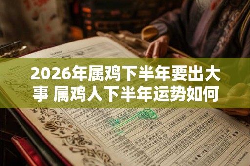 2026年属鸡下半年要出大事 属鸡人下半年运势如何