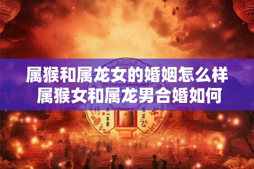 属猴和属龙女的婚姻怎么样 属猴女和属龙男合婚如何