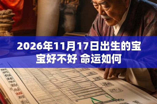 2026年11月17日出生的宝宝好不好 命运如何 2026年11月17日出生的宝宝好不好 命运如何