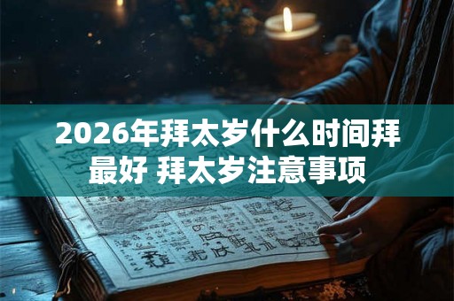 2026年拜太岁什么时间拜最好 拜太岁注意事项