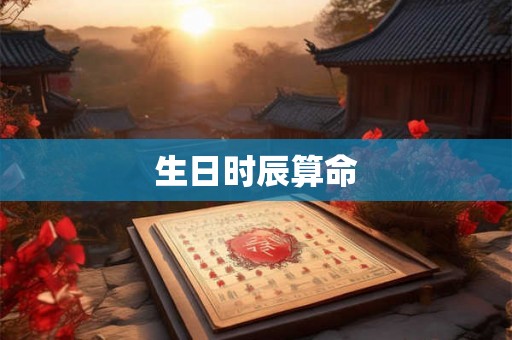 生日时辰算命