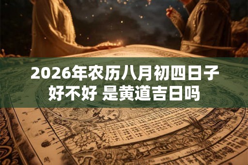 2026年农历八月初四日子好不好 是黄道吉日吗