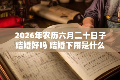 2026年农历六月二十日子结婚好吗 结婚下雨是什么预兆