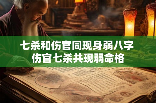 七杀和伤官同现身弱八字 伤官七杀共现弱命格 七杀和伤官同现身弱八字 伤官七杀共现弱命格