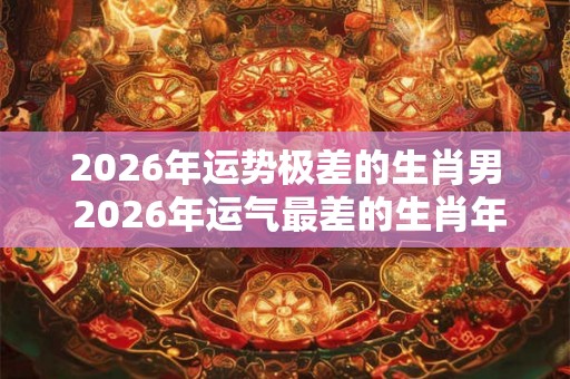2026年运势极差的生肖男 2026年运气最差的生肖年份 2026年运势极差的生肖男 2026年运气最差的生肖年份