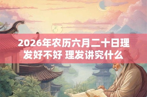 2026年农历六月二十日理发好不好 理发讲究什么