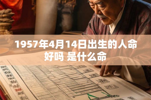 1957年4月14日出生的人命好吗 是什么命