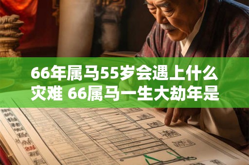 66年属马55岁会遇上什么灾难 66属马一生大劫年是55岁吗