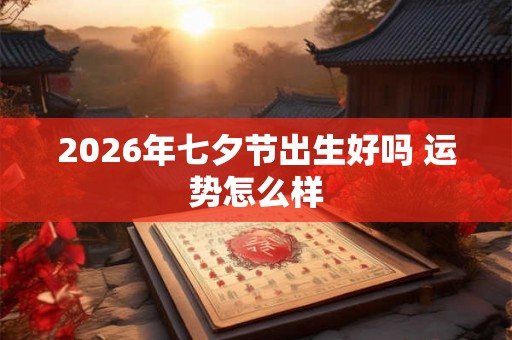 2026年七夕节出生好吗 运势怎么样 2026年七夕节出生好吗 运势怎么样