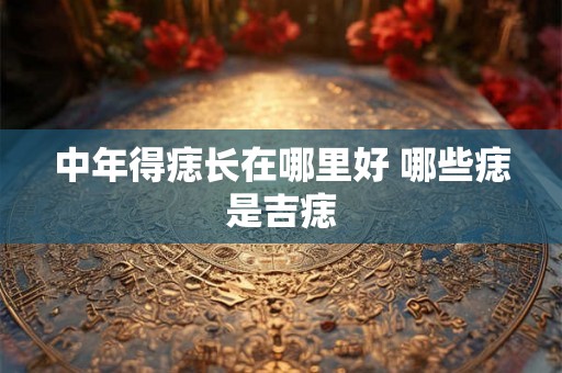 中年得痣长在哪里好 哪些痣是吉痣