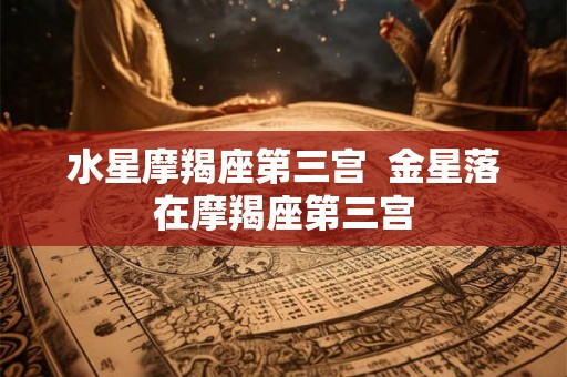 水星摩羯座第三宫  金星落在摩羯座第三宫