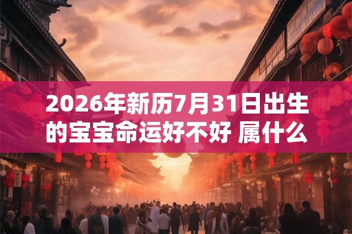 2026年新历7月31日出生的宝宝命运好不好 属什么 2026年新历7月31日出生的宝宝命运好不好 属什么