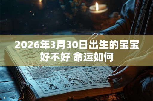 2026年3月30日出生的宝宝好不好 命运如何