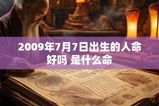 2009年7月7日出生的人命好吗 是什么命