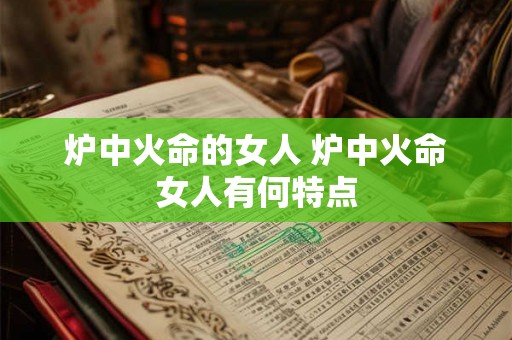 炉中火命的女人 炉中火命女人有何特点