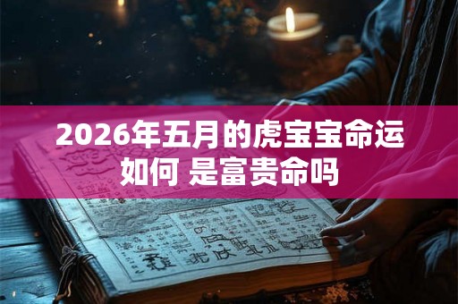 2026年五月的虎宝宝命运如何 是富贵命吗