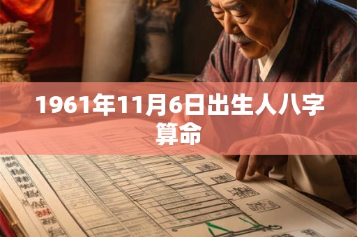 1961年11月6日出生人八字算命 1961年11月6日出生人八字算命