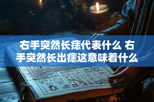 右手突然长痣代表什么 右手突然长出痣这意味着什么