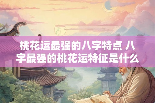 桃花运最强的八字特点 八字最强的桃花运特征是什么