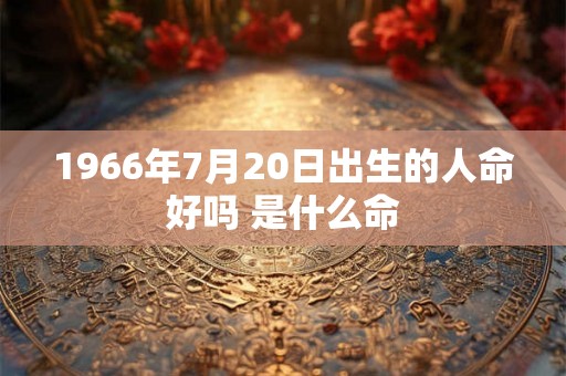 1966年7月20日出生的人命好吗 是什么命