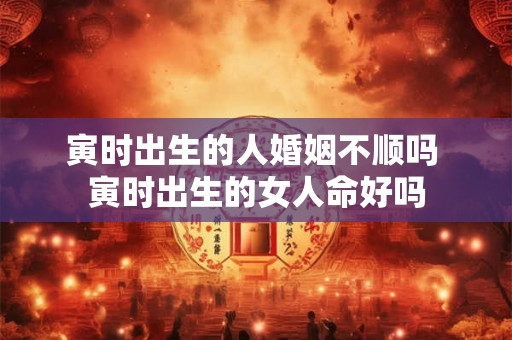 寅时出生的人婚姻不顺吗 寅时出生的女人命好吗