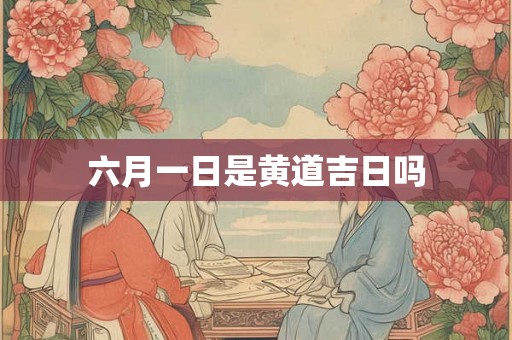 六月一日是黄道吉日吗