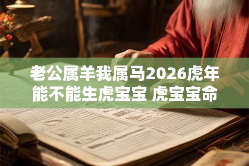 老公属羊我属马2026虎年能不能生虎宝宝 虎宝宝命好吗