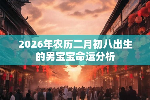 2026年农历二月初八出生的男宝宝命运分析