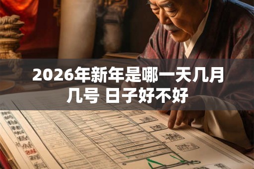 2026年新年是哪一天几月几号 日子好不好
