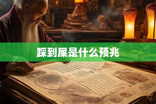 踩到屎是什么预兆
