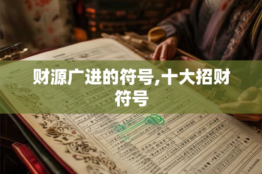 财源广进的符号,十大招财符号 财源广进的符号,十大招财符号