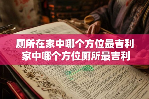 厕所在家中哪个方位最吉利 家中哪个方位厕所最吉利