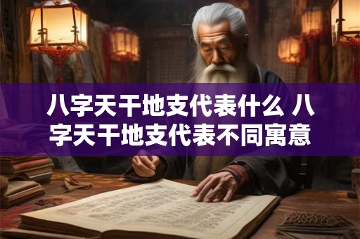 八字天干地支代表什么 八字天干地支代表不同寓意 八字天干地支代表什么 八字天干地支代表不同寓意