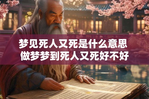 梦见死人又死是什么意思 做梦梦到死人又死好不好 梦见死人又死是什么意思 做梦梦到死人又死好不好
