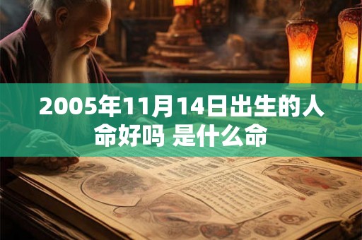 2005年11月14日出生的人命好吗 是什么命