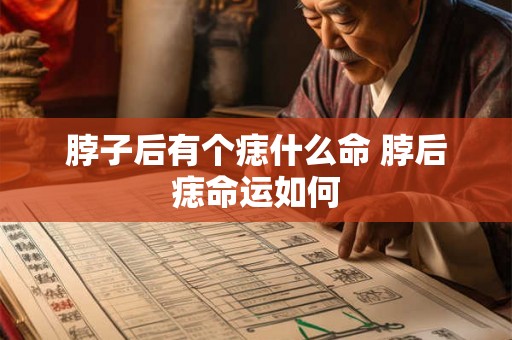 脖子后有个痣什么命 脖后痣命运如何