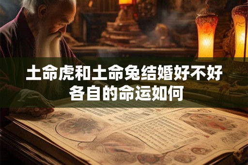 土命虎和土命兔结婚好不好 各自的命运如何 土命虎和土命兔结婚好不好 各自的命运如何