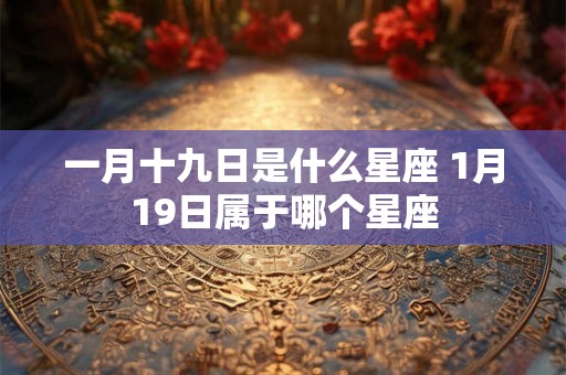 一月十九日是什么星座 1月19日属于哪个星座 一月十九日是什么星座 1月19日属于哪个星座