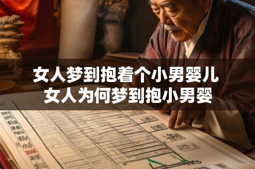 女人梦到抱着个小男婴儿 女人为何梦到抱小男婴
