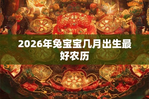 2026年兔宝宝几月出生最好农历